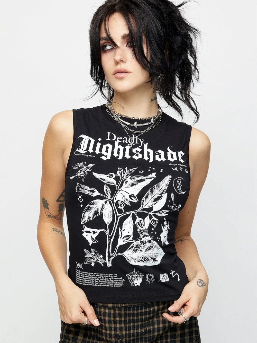 Black Nightshade Sleeveless Tee